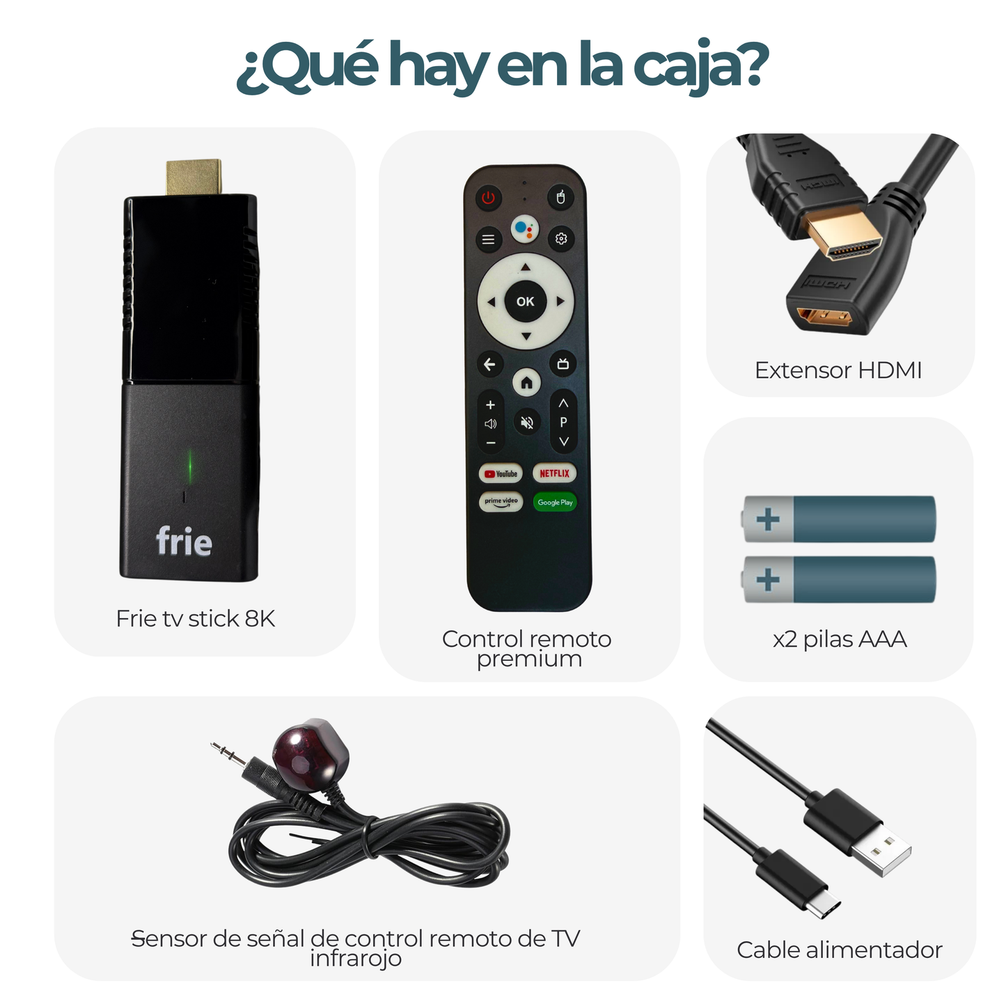 Frie TV Stick 8K Pro 2025 16 GB 2GB Control de Voz